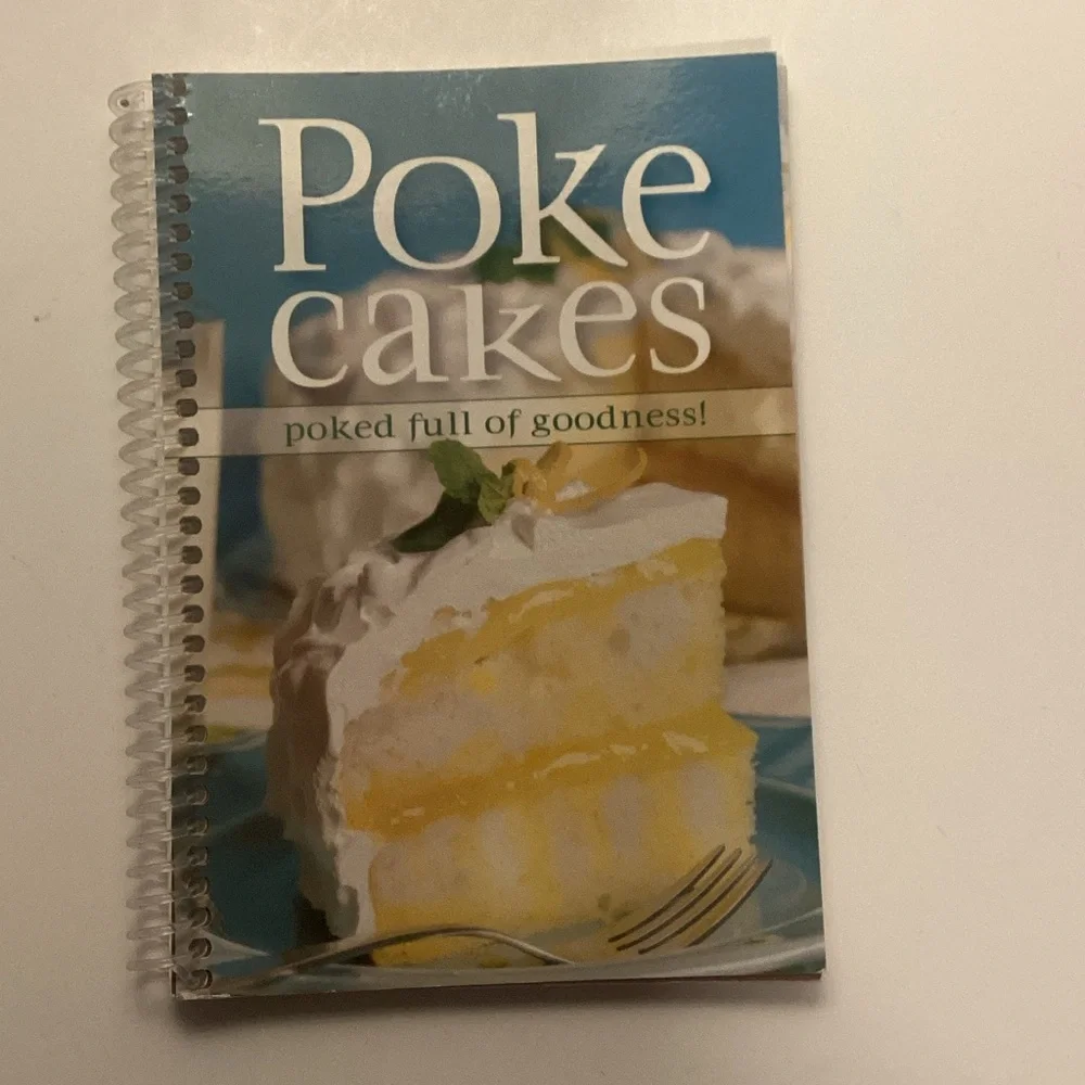 Poke Cakes Cookbook  Blue and White Cover